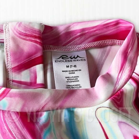 NEW Endless Waves Juniors M(7-9) Warm Wave One-Piece Romper Swimsuit NWOT - Picture 9 of 16